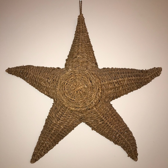 Other - Woven Wicker Starfish Wall Decor
